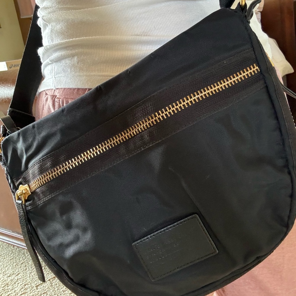 Marc Jacobs black nylon crossbody bag